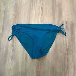 La vie en rose large turquoise bikini bottoms